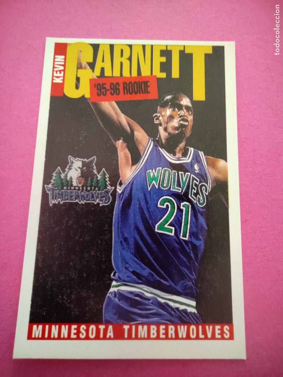 Coleccionismo deportivo: 282 - KEVIN GARNETT (MINNESOTA TIMBERWOLVES) 96 97 - PANINI NBA BASKETBALL 1996 1997 LEAGUE LEADERS