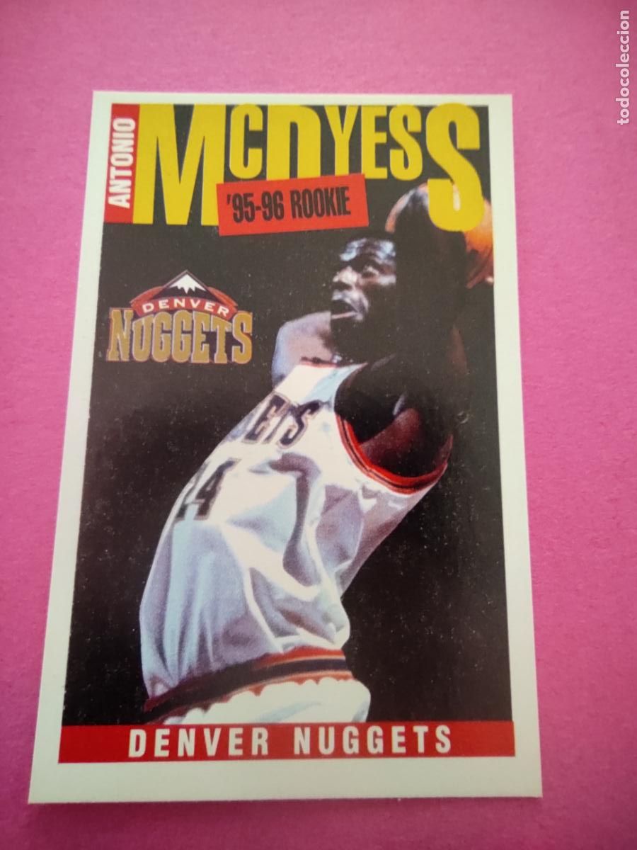Coleccionismo deportivo: 283 - ANTONIO MCDYESS (DENVER NUGGETS) 96 97 - CROMO PANINI NBA BASKETBALL 1996 1997 LEAGUE LEADERS