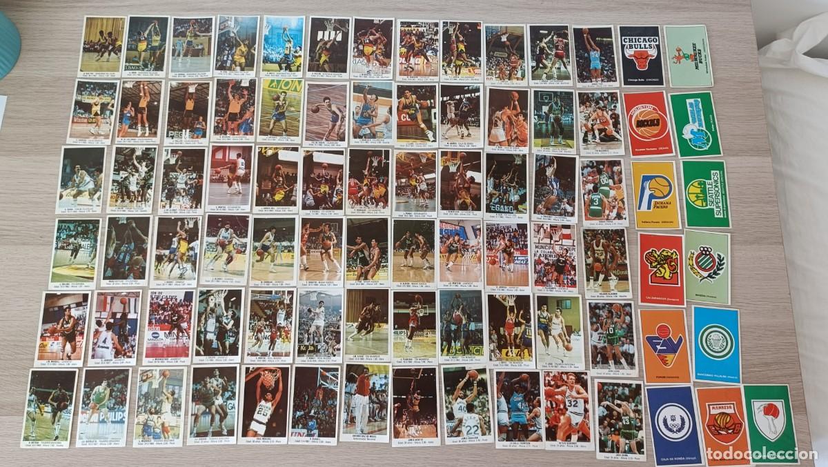 Coleccionismo deportivo: Lote 85 Cromos, BALONCESTO 88 de J Merchante, Sin Pegar, Todos Distintos, NBA, ACB, Converse