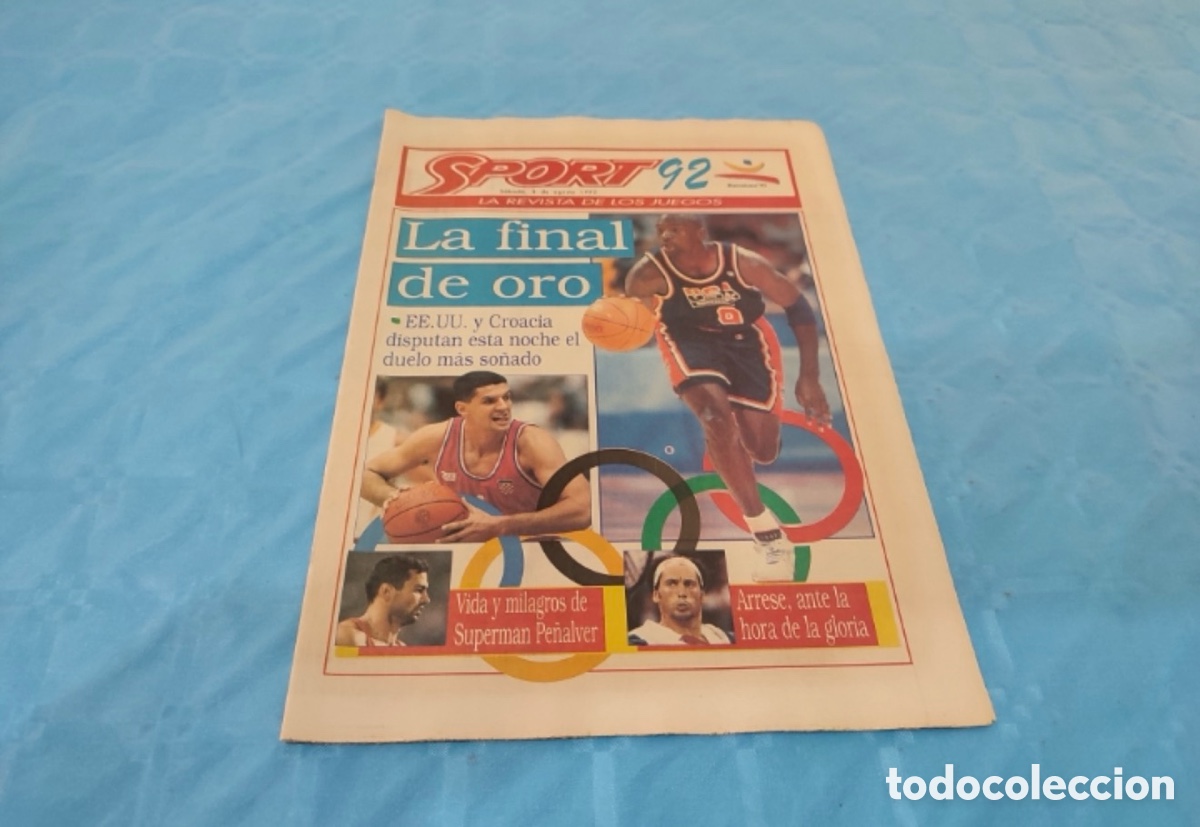 Coleccionismo deportivo: 08/08/1992. MICHAEL JORDAN CROACIA FINAL BALONCESTO OLIMPIADAS BARCELONA 92.