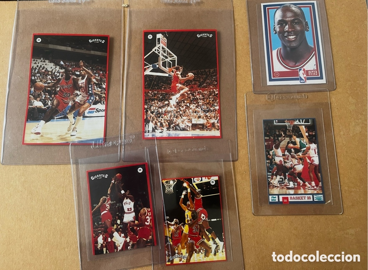 Coleccionismo deportivo: Michael Jordan 1987 1988 1989 lote de 6 cromos sin pegar