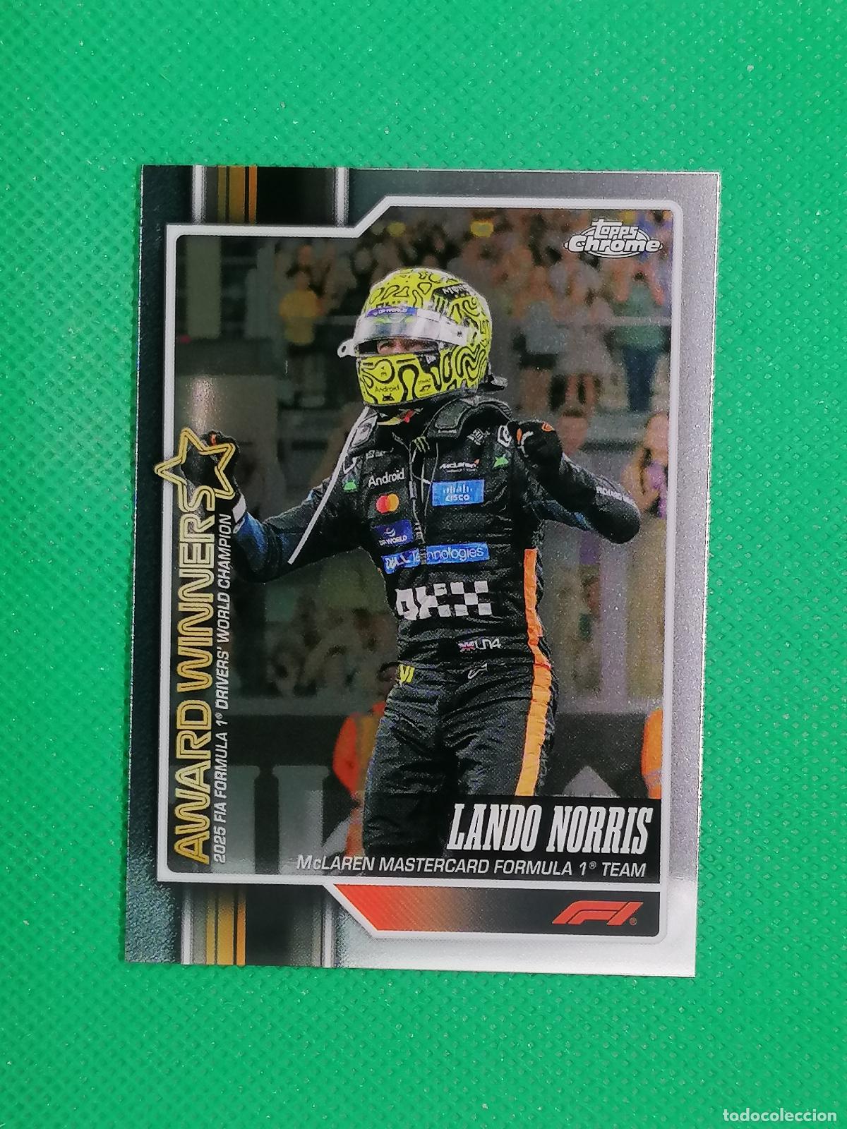 Coleccionismo deportivo: 152 LANDO NORRIS AWARD WINNERS ⚽ TOPPS CHROME FORMULA 1 F1 2026 2027 26 27 ⚽