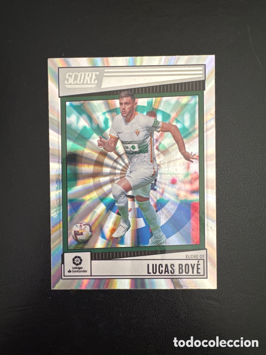Sammelleidenschaft Sport: LUCAS BOYE ELCHE PARALELA LASER NUMERO 55 PANINI SCORE 2022 2023