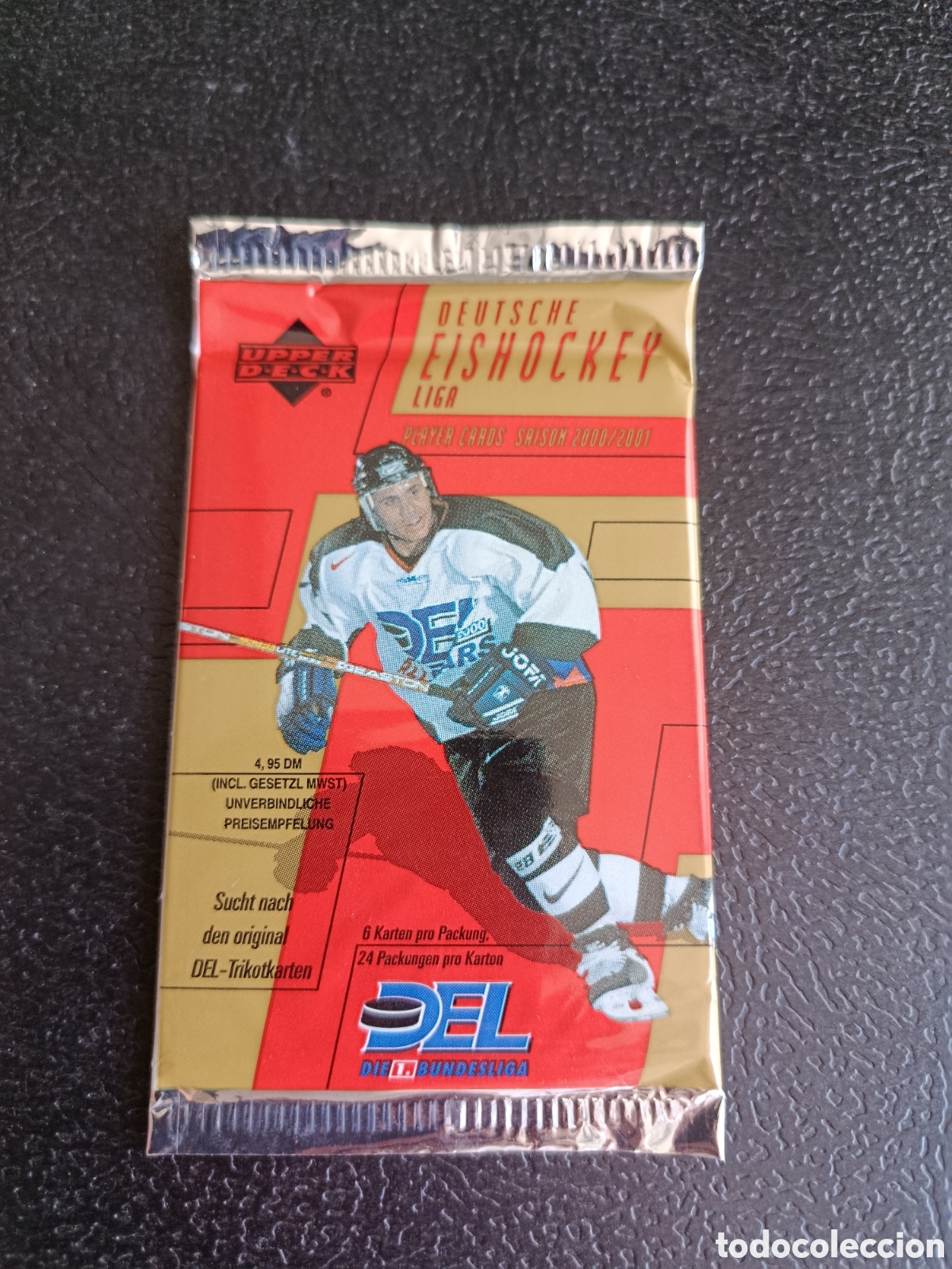 Coleccionismo deportivo: Hockey liga alemana 2000 2001 sobre sin abrir UPPER DECK
