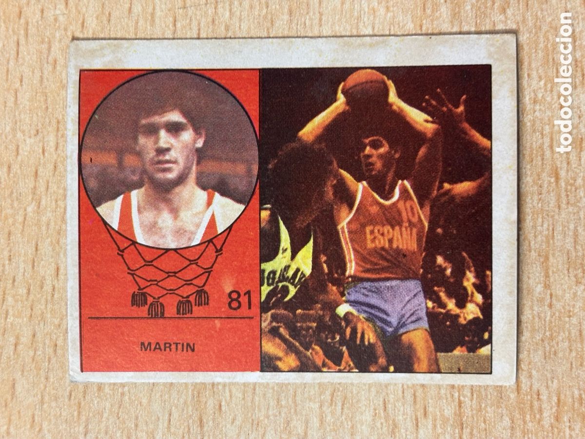 Coleccionismo deportivo: # 81 Fernando Martin Real Madrid, Espa&ntilde;a, Portland baloncesto nba sin pegar # rookie