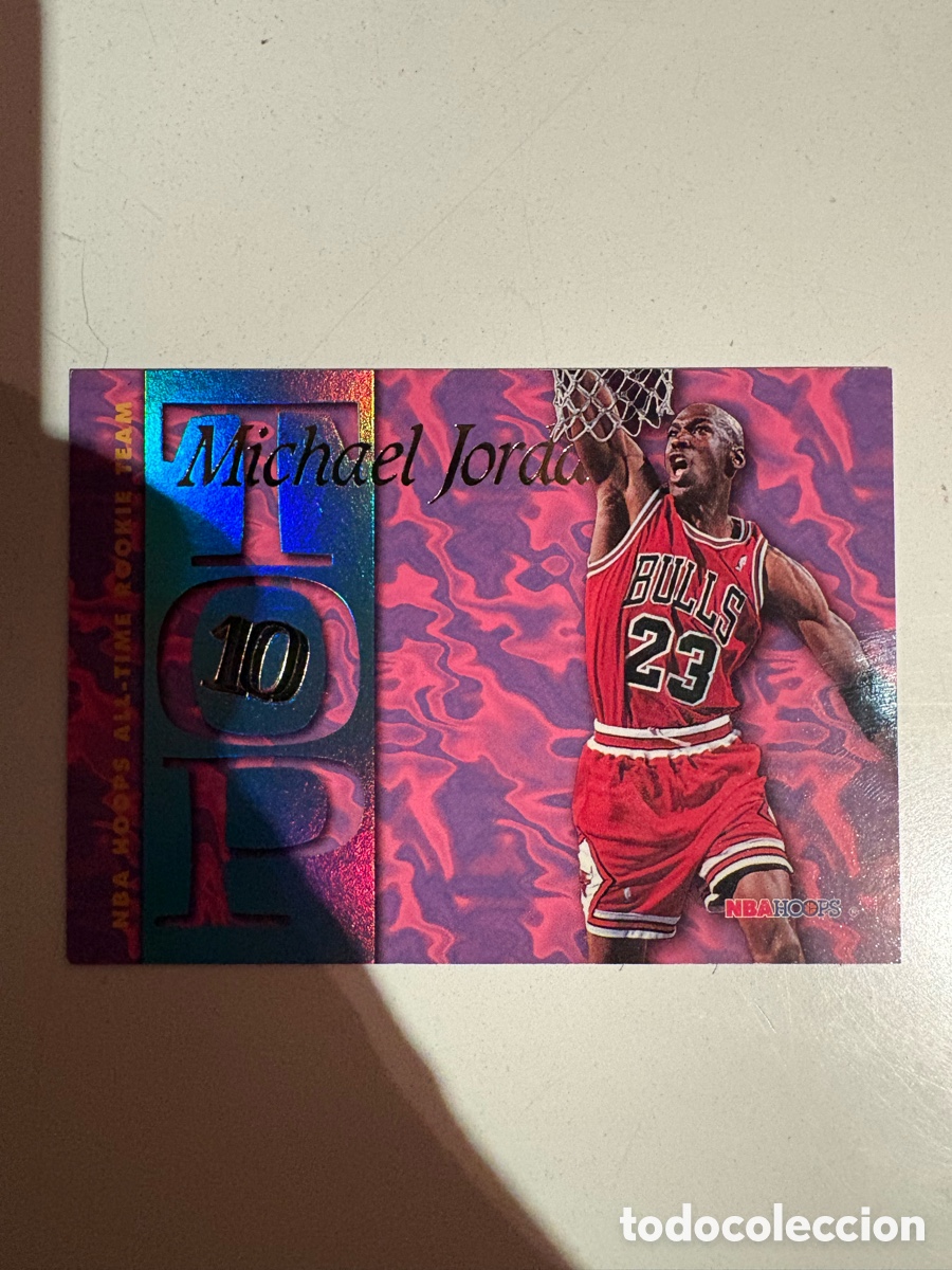 Coleccionismo deportivo: Michael Jordan NBA Hoops Top 10 Skybox 1995