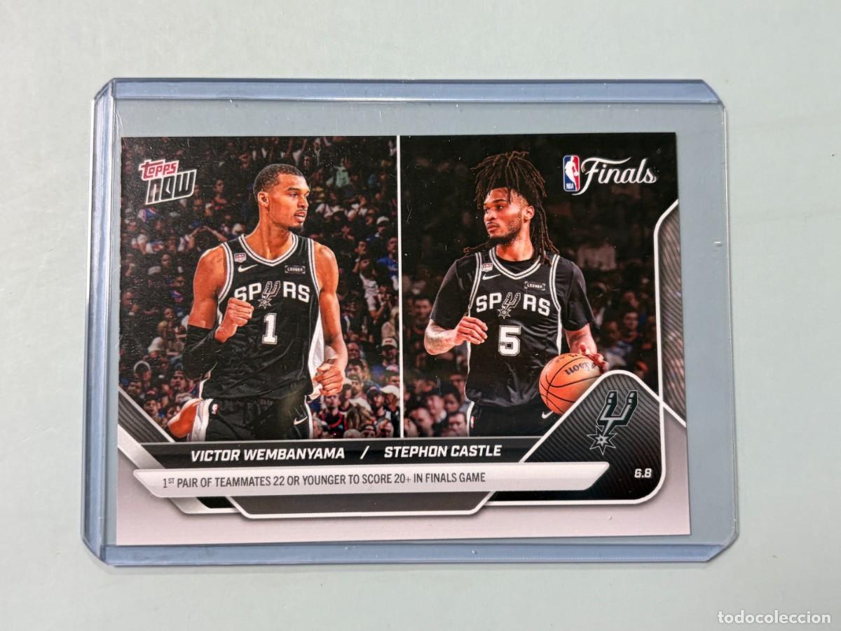 Coleccionismo deportivo: VICTOR WEMBANYAMA / STEPHON CASTLE - 2025-26 NBA TOPPS NOW&reg; - CARD 334