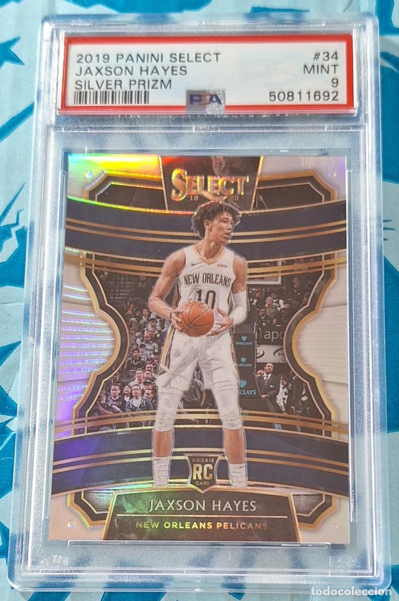 Coleccionismo deportivo: Jaxson Hayes New Orleans Pelicans Panini Select 2019 RC Rookie Silver Prizm PSA 9