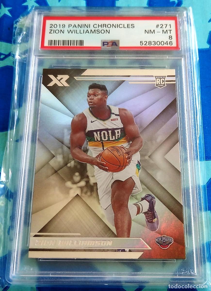 Coleccionismo deportivo: Zion Williamson New Orleans Pelicans Panini Chronicles 2019 PSA 8 #271