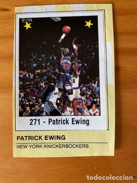 Coleccionismo deportivo: PATRICK EWING NEW YORK - N&ordm; 271 STARS - NBA 89 PANINI RECORTADO