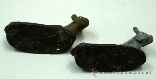 Figuras de Bel&eacute;n: Dos mulas mula Bel&eacute;n barro - Foto 3