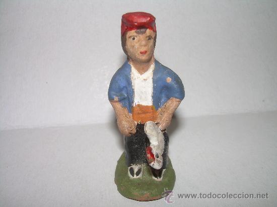 Figurines pour Cr&egrave;ches de No&euml;l: ANTIGUA FIGURA DE TERRACOTA.