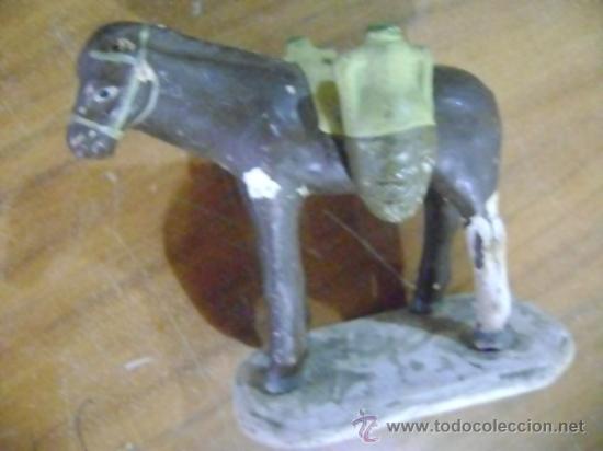 Figuras de Bel&eacute;n: Burro pesebre de barro - Foto 1