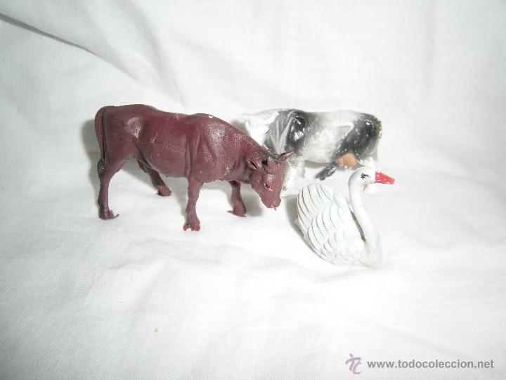 Statuine di Presepe: 3 ANIMALES DE BELEN DE PLASTICO A&Ntilde;OS 60