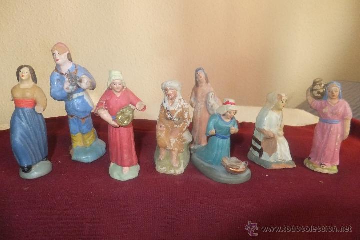 Figurines pour Cr&egrave;ches de No&euml;l: Figura 8 Bel&eacute;n Pesebre. Nacimiento terracota, pastor pastora cazador