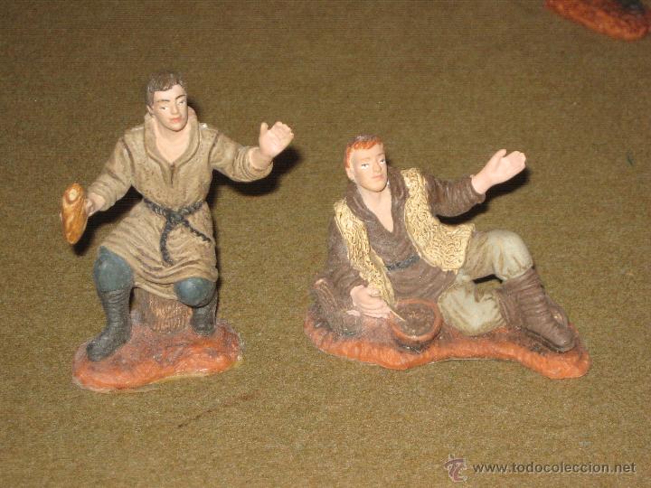 Figuren f&uuml;r Weihnachtskrippen: OLIVER - BELEN DE 9 CMS - 2 PASTORES DE LA ANUNCIACION