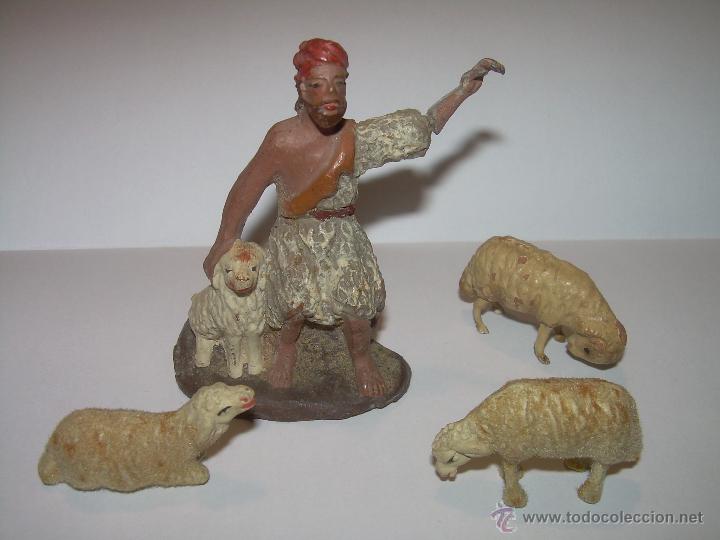 Figuras de Bel&eacute;n: CONJUNTO DE FIGURAS DE TERRACOTA Y PLOMO. - Foto 1