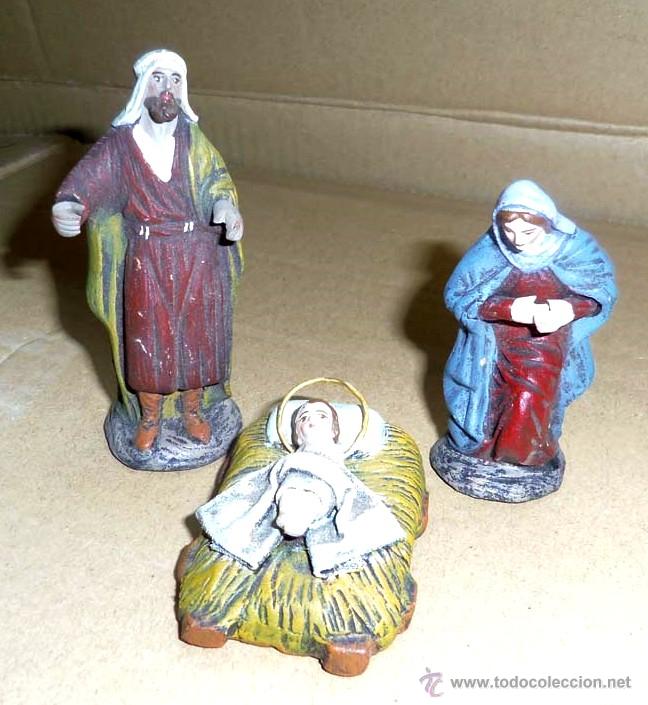 adornos de resina artesanales tradicionales de belén figuras de resina figuras de resina estatua cristo nacimiento de Jesús adornos figuras de belén de Navidad WBTY Figuras de belén de resina gris 