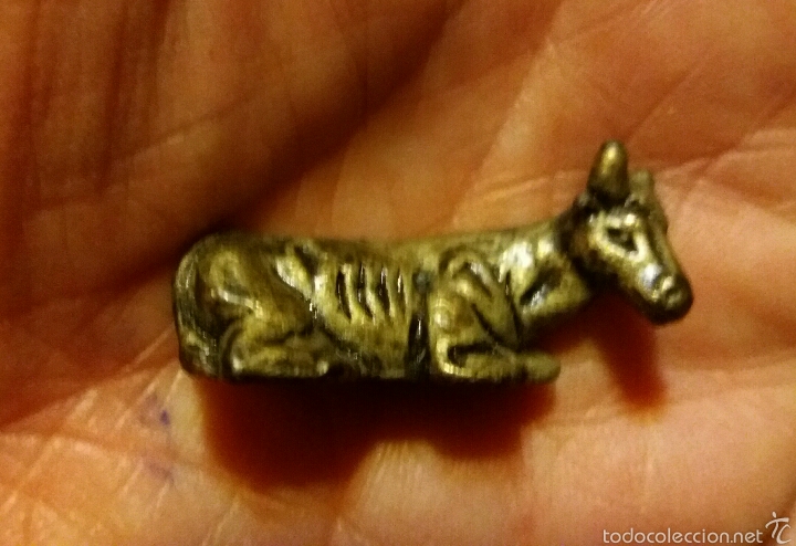 Figuras de Bel&eacute;n: 3 FIGURITAS DE BEL&Eacute;N EN BRONCE - Foto 2