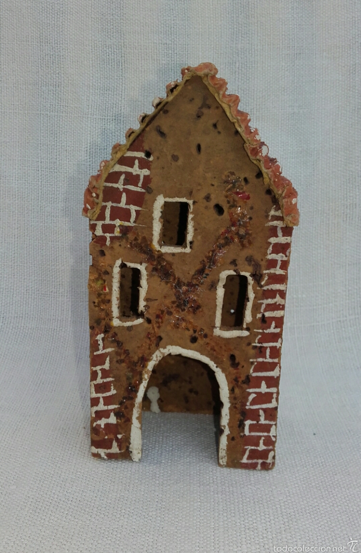 Statuine di Presepe: Casita de bel&eacute;n de corcho