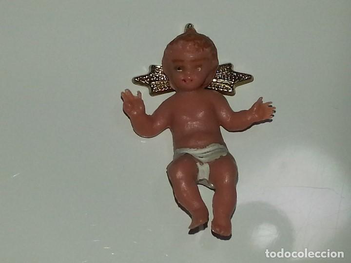 Figuras de Bel&eacute;n: ANTIGUA FIGURA DE PLASTICO DE BELEN NACIMIENTO NI&Ntilde;O JESUS A&Ntilde;OS 70 PECH REAMSA