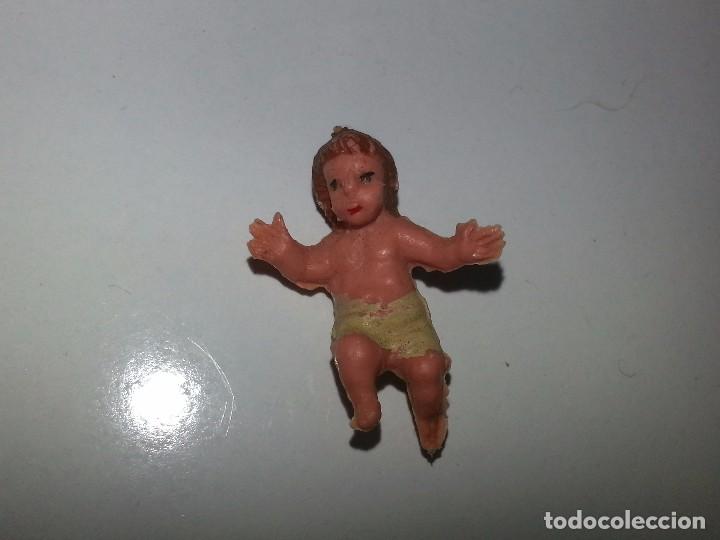 Figuras de Bel&eacute;n: ANTIGUA FIGURA BELEN NACIMIENTO EN MINIATURA , NI&Ntilde;O JESUS  A&Ntilde;OS 60 REAMSA PECH