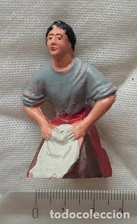 Figuren f&uuml;r Weihnachtskrippen: Lavandera. Figuras navidad belen cl&aacute;sicas. A&ntilde;os 70