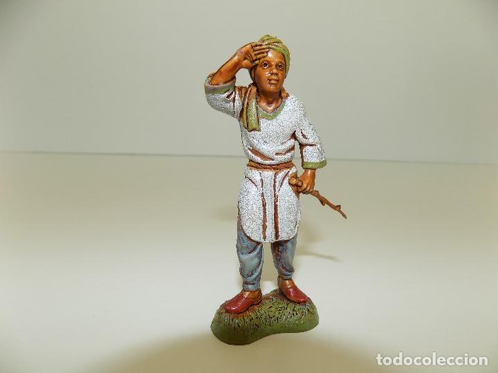 Figuras de Bel&eacute;n: Figura Pastor. Marca Landi Italia. Original a&ntilde;os 1980/90. Nuevo!