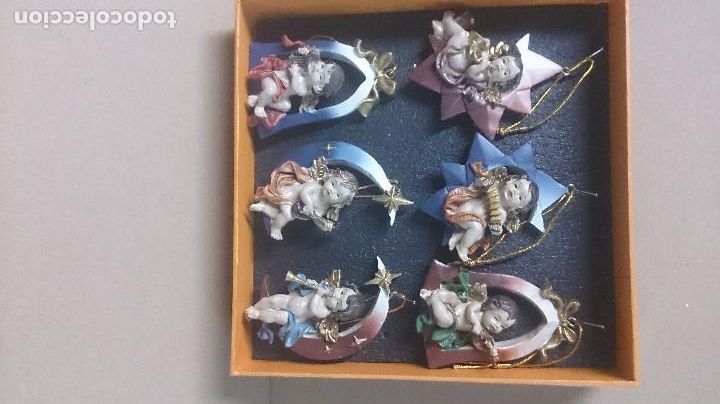 Figuren f&uuml;r Weihnachtskrippen: 6 angelitos m&uacute;sicos de giordano di ponzano