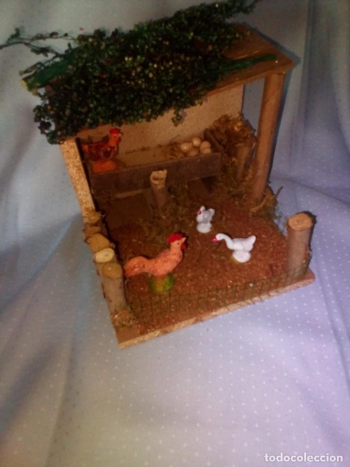 Figuren f&uuml;r Weihnachtskrippen: Gallinero con animalespara Belen muy bonito nuevo