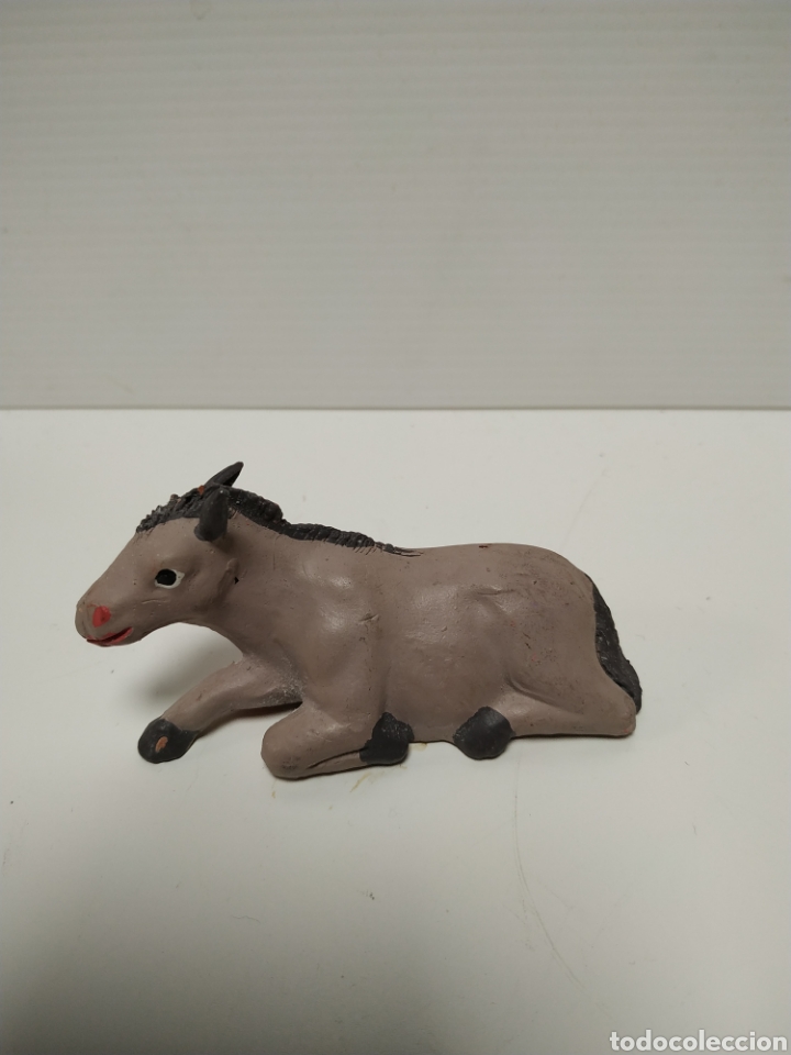 Figuras de Bel&eacute;n: Figura de barro mula 9 cm - Foto 1