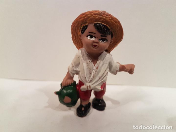 Figuras de Pres&eacute;pios: antigua figura del belen pech hermanos nacimiento a&ntilde;os 60/70 PVC buen estado ver fotos