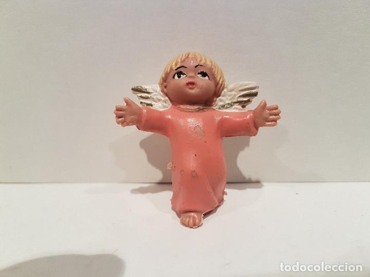 Figuras de Pres&eacute;pios: antigua figura del belen angel pech hermanos nacimiento a&ntilde;os 60/70 PVC buen estado ver fotos