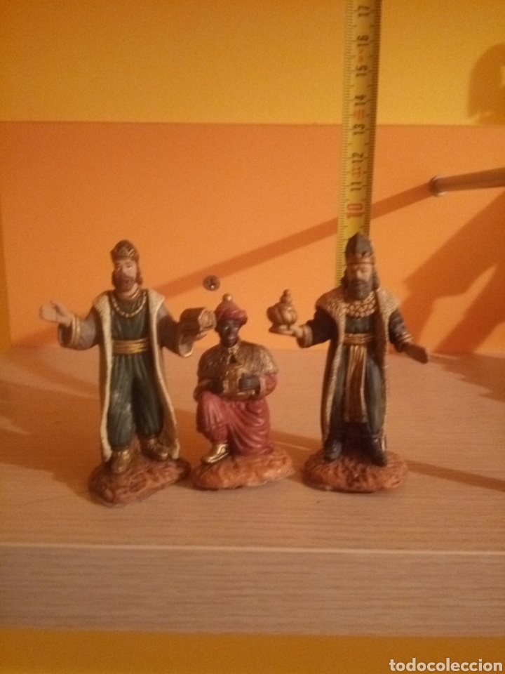 Figuren f&uuml;r Weihnachtskrippen: 3 FIGURAS DE BEL&Eacute;N DE PL&Aacute;STICO DURO DE LA CASA OLIVER