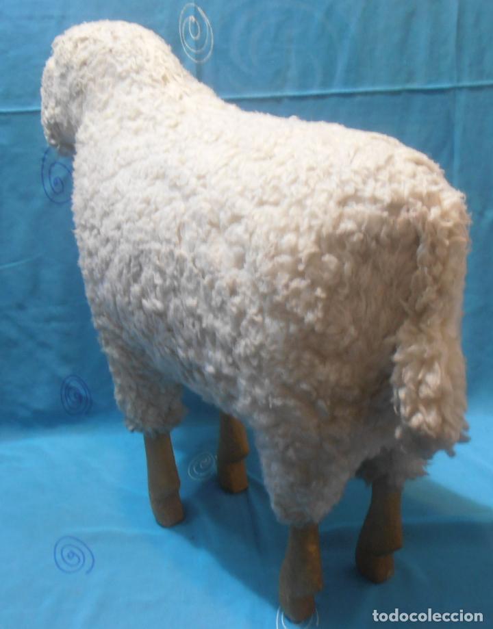 oveja de madera,, figura de belen, 50 cm de alt - Comprar Figuras de