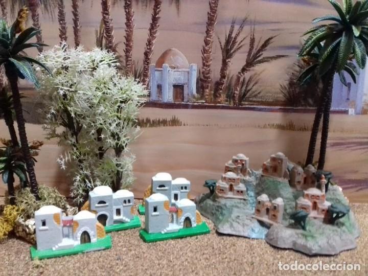 Figurines pour Cr&egrave;ches de No&euml;l: set 5 casas moras para belen