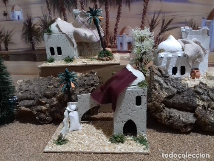 Figurines pour Cr&egrave;ches de No&euml;l: Set 3 Casas Moras 17 cm - Figura Belen