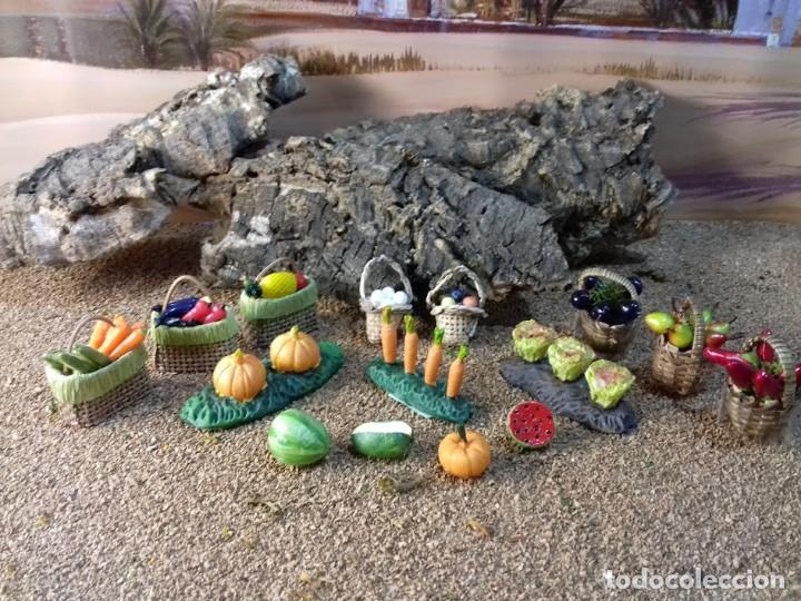 Figuras de Bel&eacute;n: conjunto 15 piezas frutas y hortalizas.Figuras belen