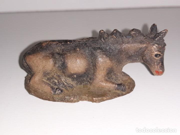 Figuras de Bel&eacute;n: PECH HERMANOS : ANTIGUA FIGURA DE GOMA DE BELEN - BURRO - A&Ntilde;OS 40 / 50 REF. 500 1&ordf; EPOCA