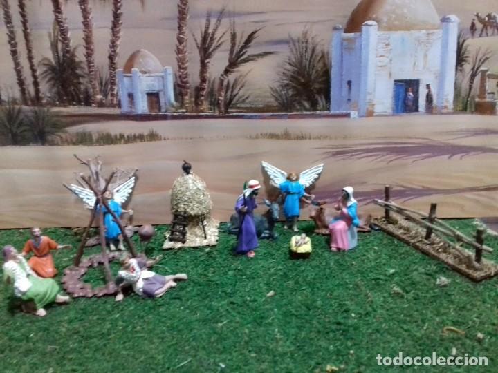 Figuras de Bel&eacute;n: Conunto nacimiento y adoracion. Figuras belen