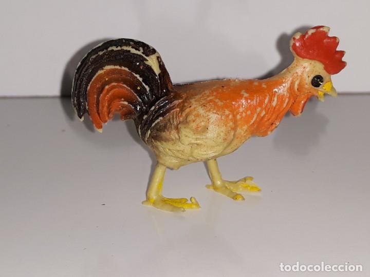 Figuren f&uuml;r Weihnachtskrippen: PECH HERMANOS : ANTIGUA FIGURA DE PLASTICO GALLO BELEN NACIMIENTO A&Ntilde;OS 60