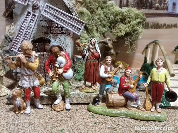 Figuren f&uuml;r Weihnachtskrippen: Conjunto 4 figuras Musicos Moranduzzo. Figuras Belen