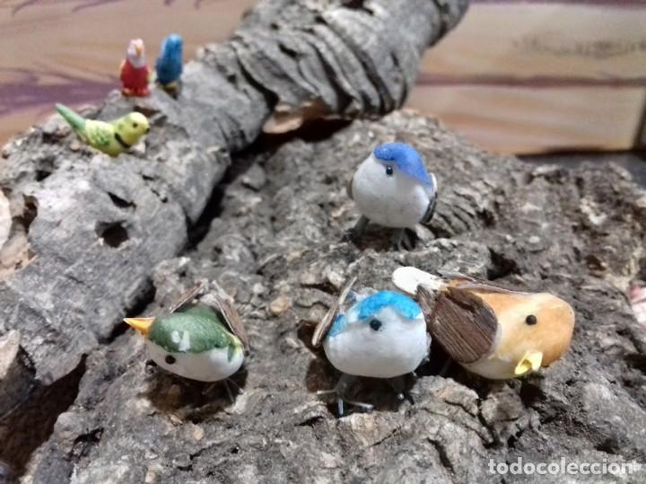 Figuren f&uuml;r Weihnachtskrippen: Conjunto 8 animales Cerdos pajaritos Jabali. Figuras Belen