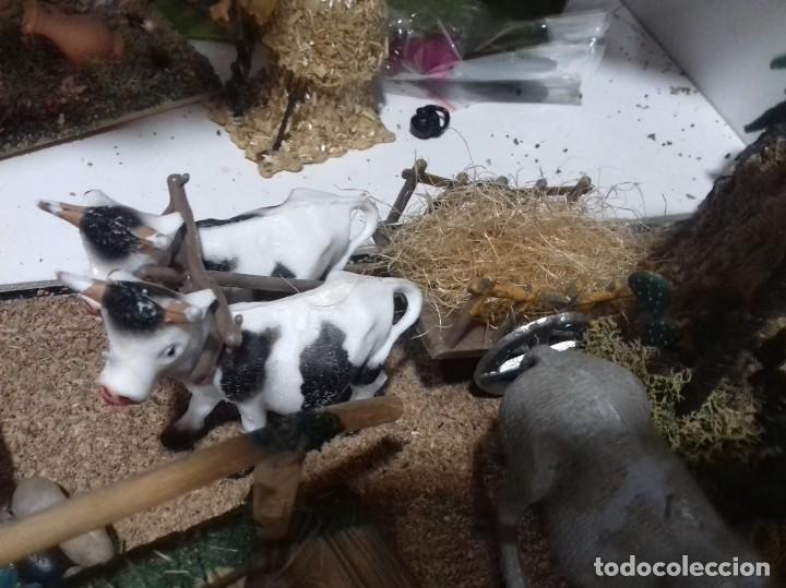 Figuren f&uuml;r Weihnachtskrippen: Conjunto 2 carretas. Figuras belen
