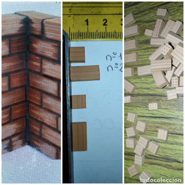 Figurines pour Cr&egrave;ches de No&euml;l: ladrillos miniaturas de barro . ideal maquetas casas de mu&ntilde;ecas belenes de barro. precio unitario