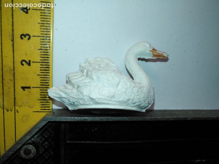 Figuren f&uuml;r Weihnachtskrippen: ANTIGUA FIGURA DE PORTAL DE BELEN PLASTICO DURO HAGA SU OFERTA - ANIMALES GRANJA OCA CISNE