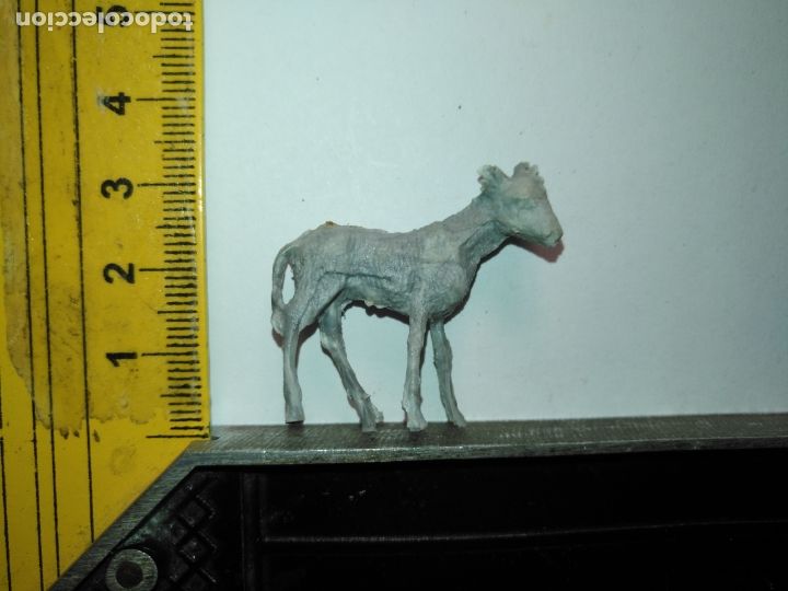 Figuren f&uuml;r Weihnachtskrippen: ANTIGUA FIGURA DE PORTAL DE BELEN PLASTICO DURO HAGA SU OFERTA - ANIMALES GRANJA BURRO