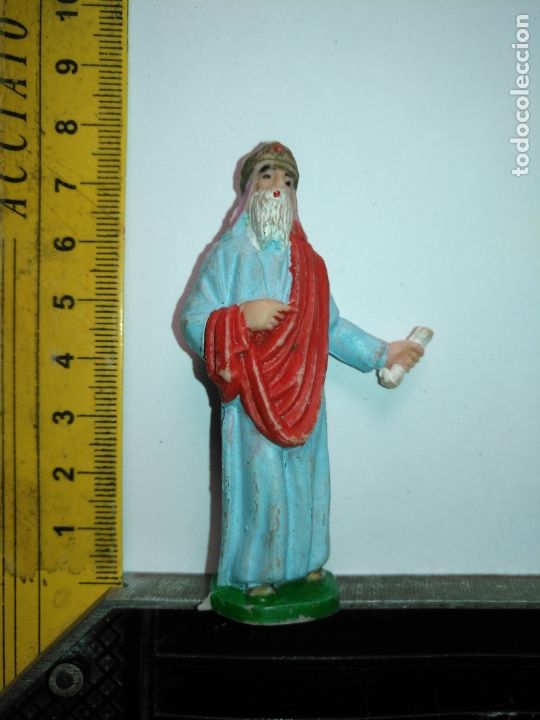 Figuren f&uuml;r Weihnachtskrippen: ANTIGUA FIGURA DE PORTAL DE BELEN PLASTICO DURO HAGA SU OFERTA - PERSONAJE