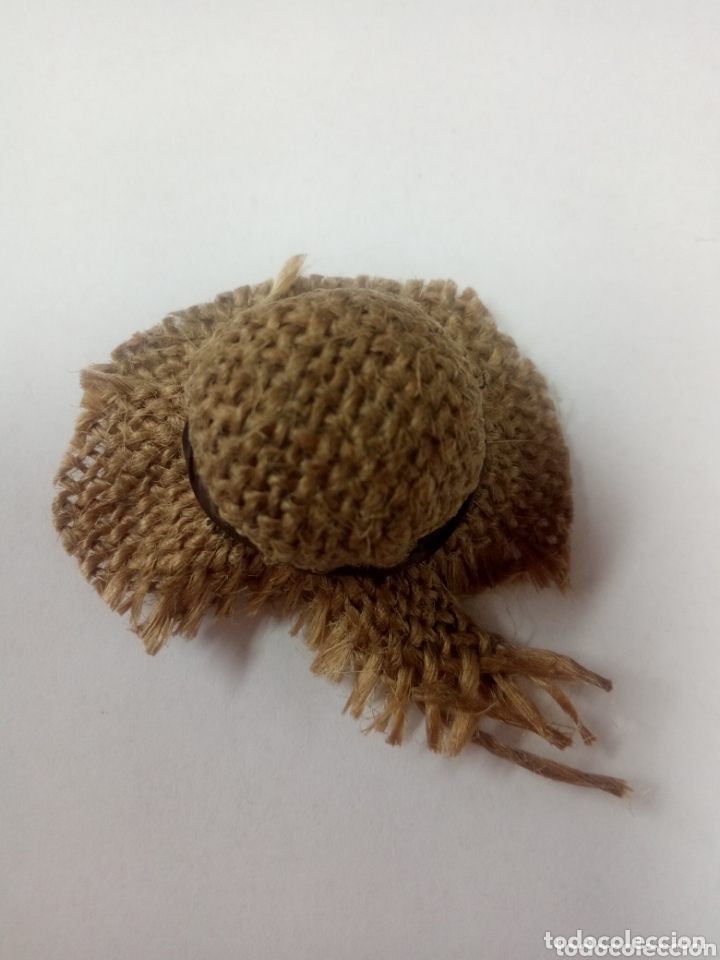 Figurines pour Cr&egrave;ches de No&euml;l: Sombrero tela arpillera. Miniatura