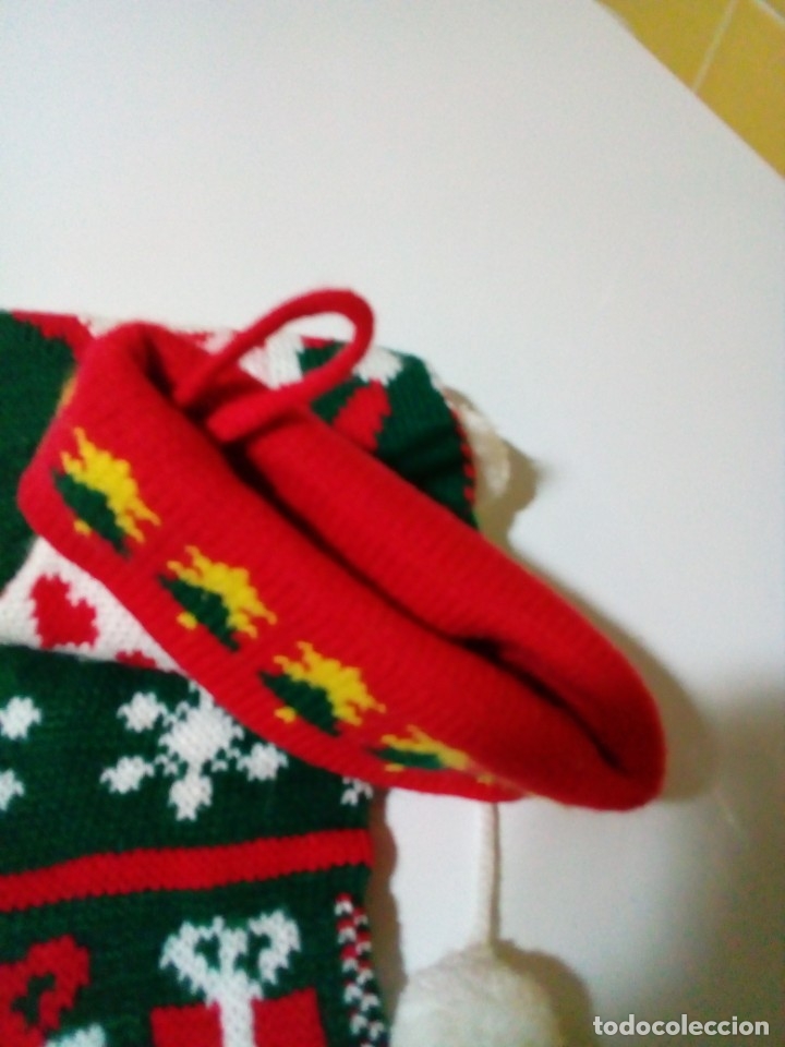 Figuras de Bel&eacute;n: calcetin de navidad para chimenea - Foto 3